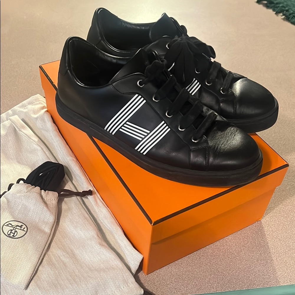 Hermes Black Men's Sneakers